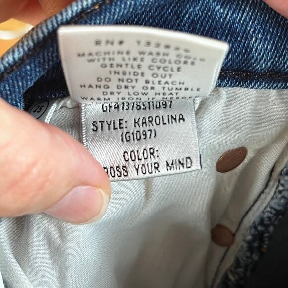 GRLFRND Karolina High Rise Jeans In Cross Your Mind Size 25. - Picture 11 of 12